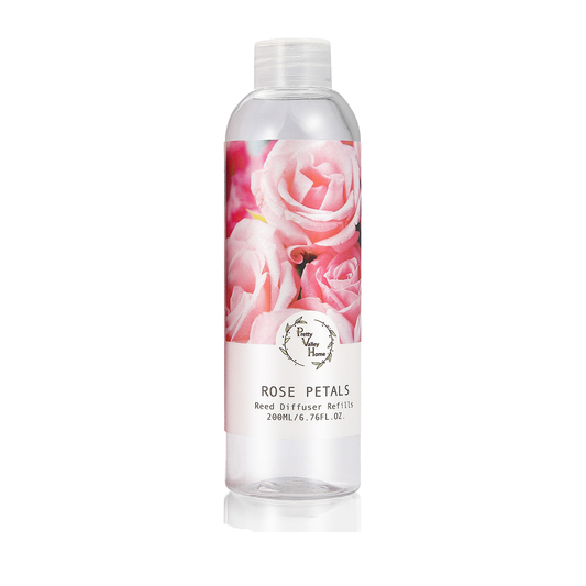 Pretty Valley Home Essential Oils Refills Rose Petals Scent 200ml