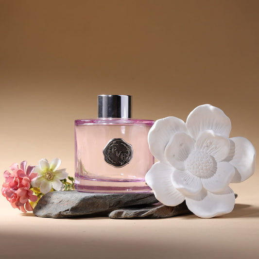 Pretty Valley Home Ceramic Flower Fragrance Diffuser Set - FLEUR DE LYS
