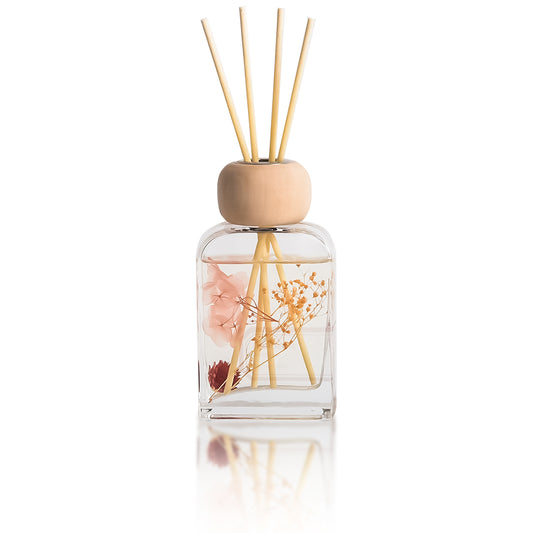 Pretty Valley Home Gardenia Reed Diffuser Set, 3.4 fl oz – Premium Home Fragrance with Sticks Scented Oil Reed Diffuser for Bathroom Shelf & Bedroom Décor
