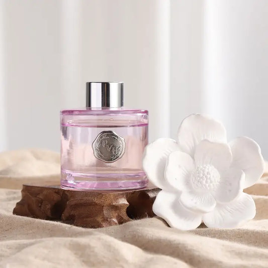 Pretty Valley Home Ceramic Flower Fragrance Diffuser Set - Velvet Petunia