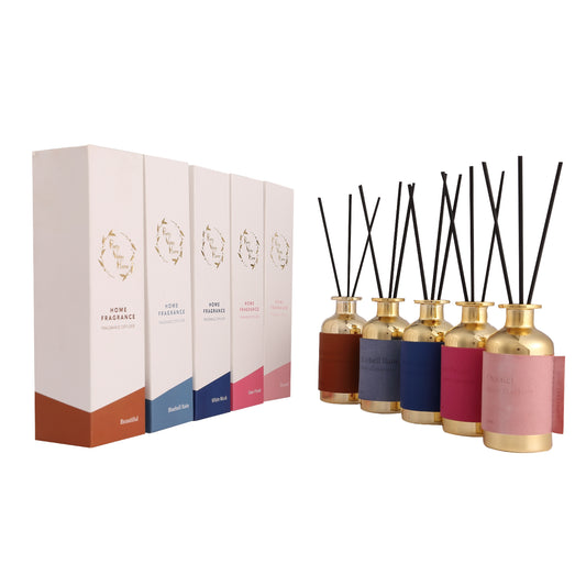 Pretty Valley Home Special Gold Leather Reed Diffuser - 80ml