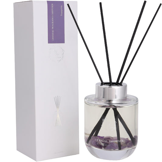 Pretty Valley Home Crystal Reed Diffuser - Tranquility Amethyst Stones