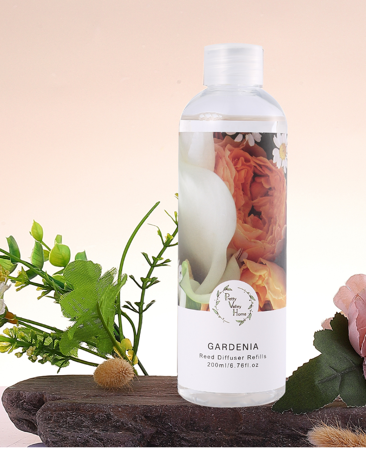 Pretty Valley Home Fragrances Diffuser Refills Oil Gardenia 200ml