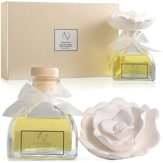 Pretty Valley Home Ceramic Rose Gypsum Flower Diffuser - Chantel