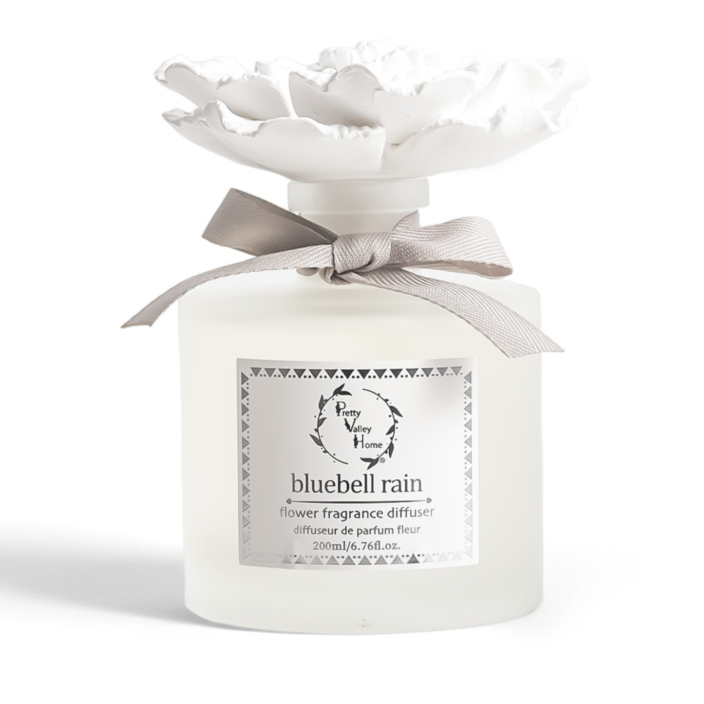 Pretty Valley Home White Ceramic Flower Diffuser Refill – Handcrafted Replacement for Home Fragrance Bottles
