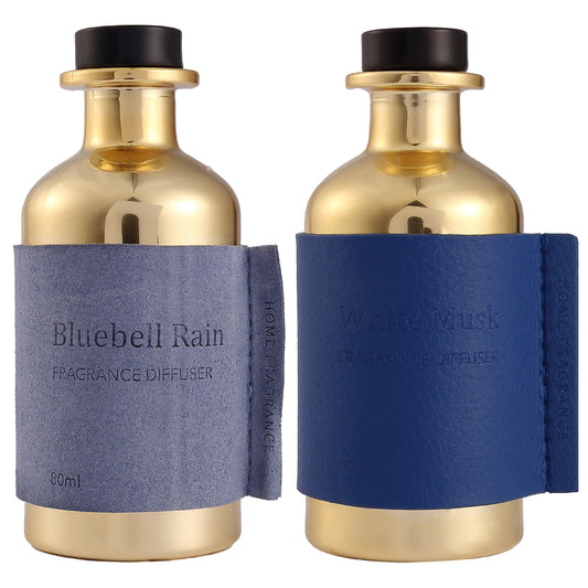 Pretty Valley Home Air Fragrance Reed Diffuser Set White Musk Bluebell Rain Combo