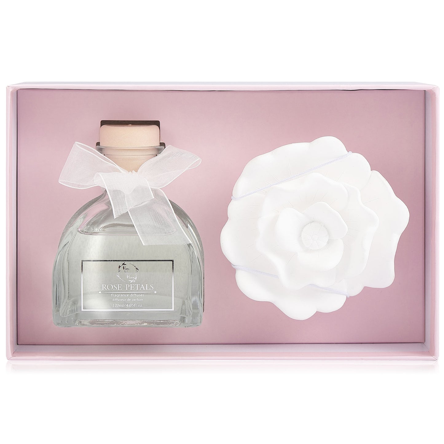 Pretty Valley Home Ceramic Rose Gypsum Flower Diffuser - Beautiful