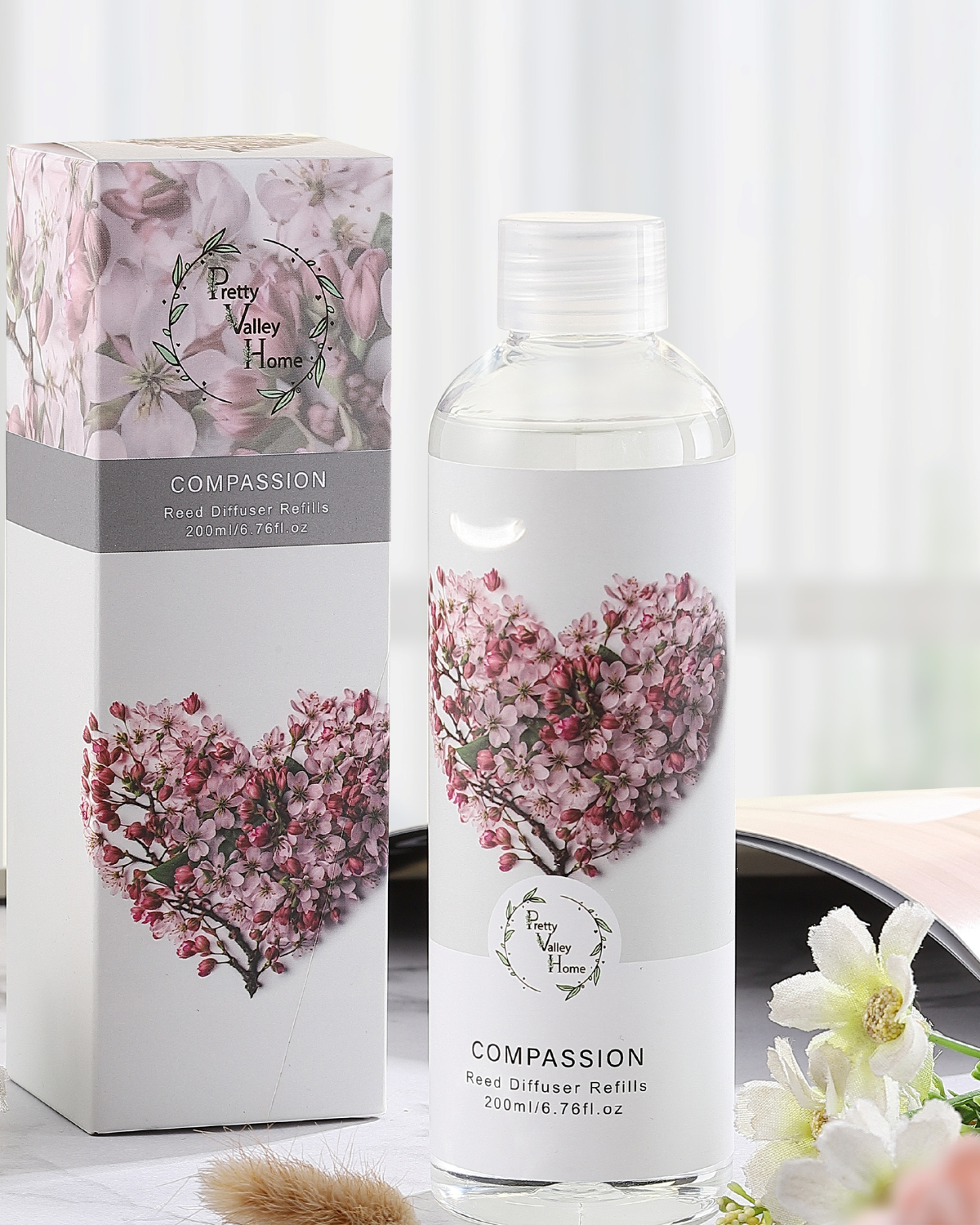 Pretty Valley Home Fragrances Diffuser Refills Oil Compassion 200ml