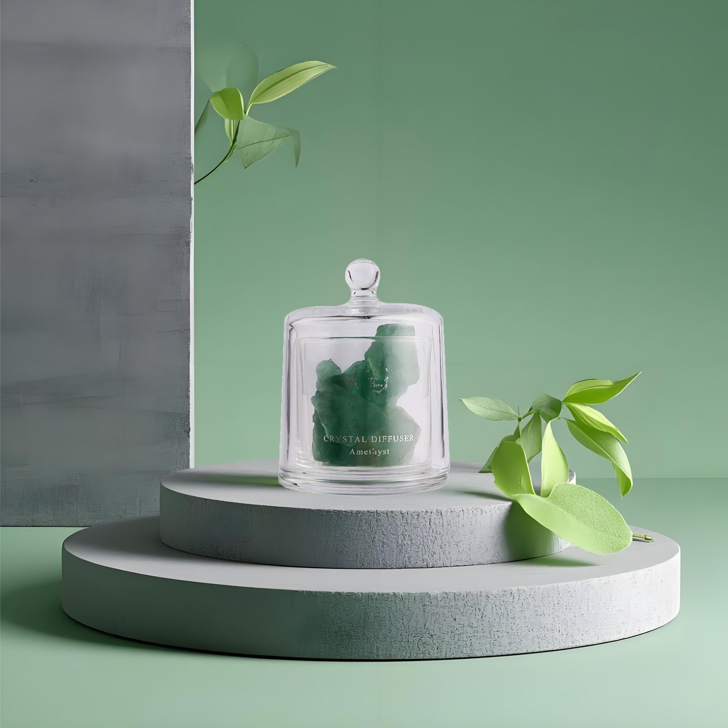 Pretty Valley Home Crystal Aromatherapy - Green Fluorlte