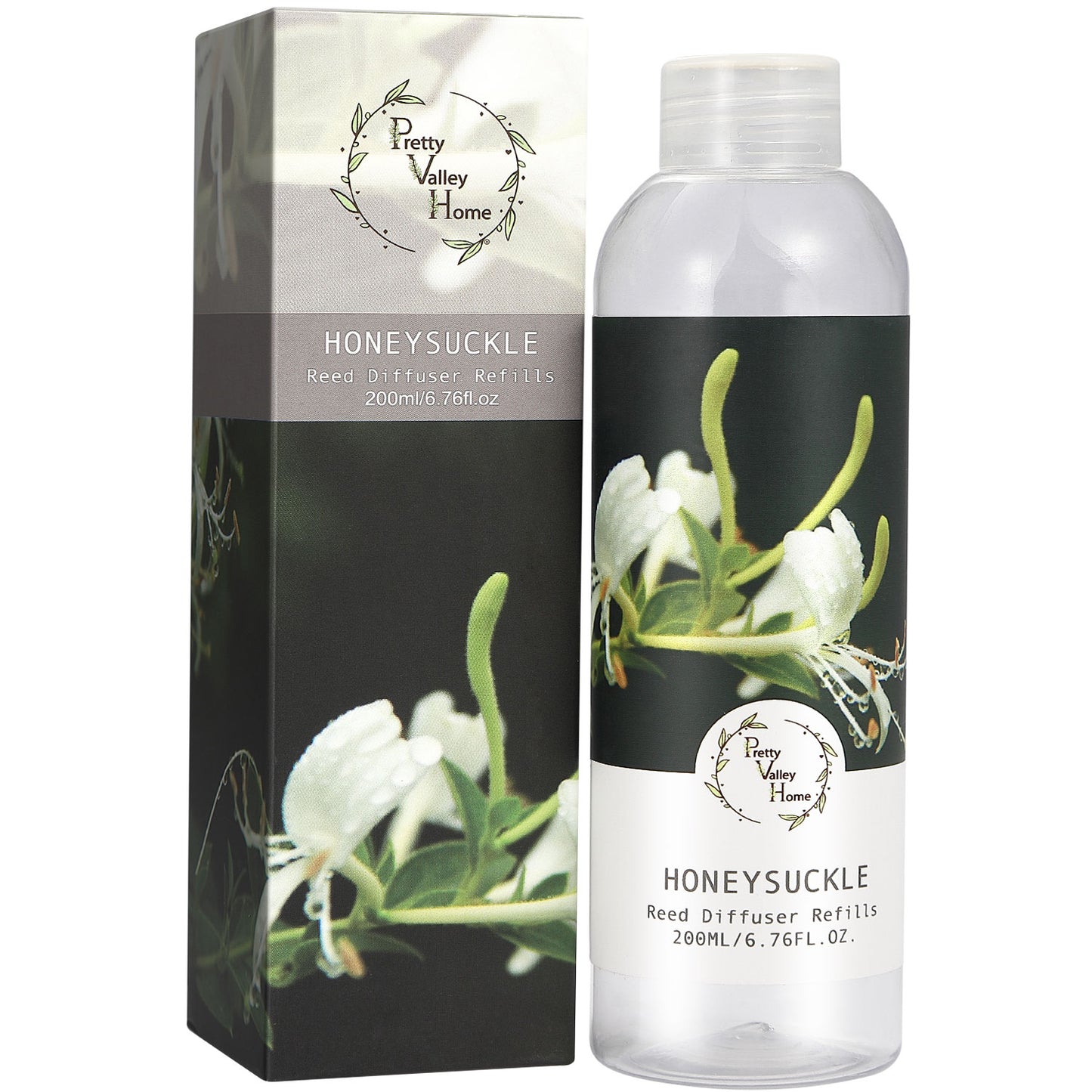 Pretty Valley Home Fragrances Diffuser Refills Honeysuckle Scent 200ml