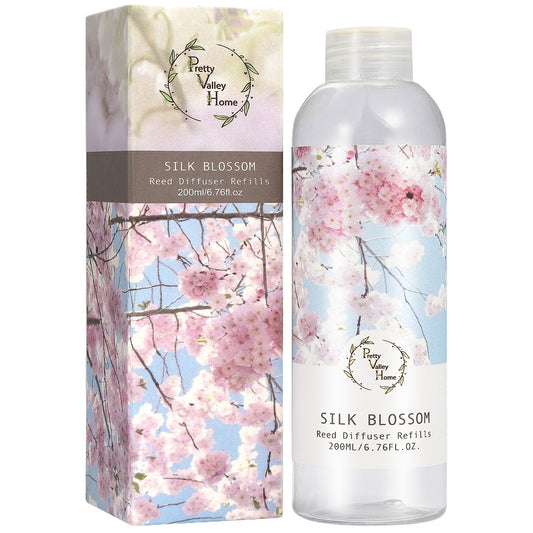 Pretty Valley Home Fragrances Diffuser Refills Silk Blossom Scent 200ml