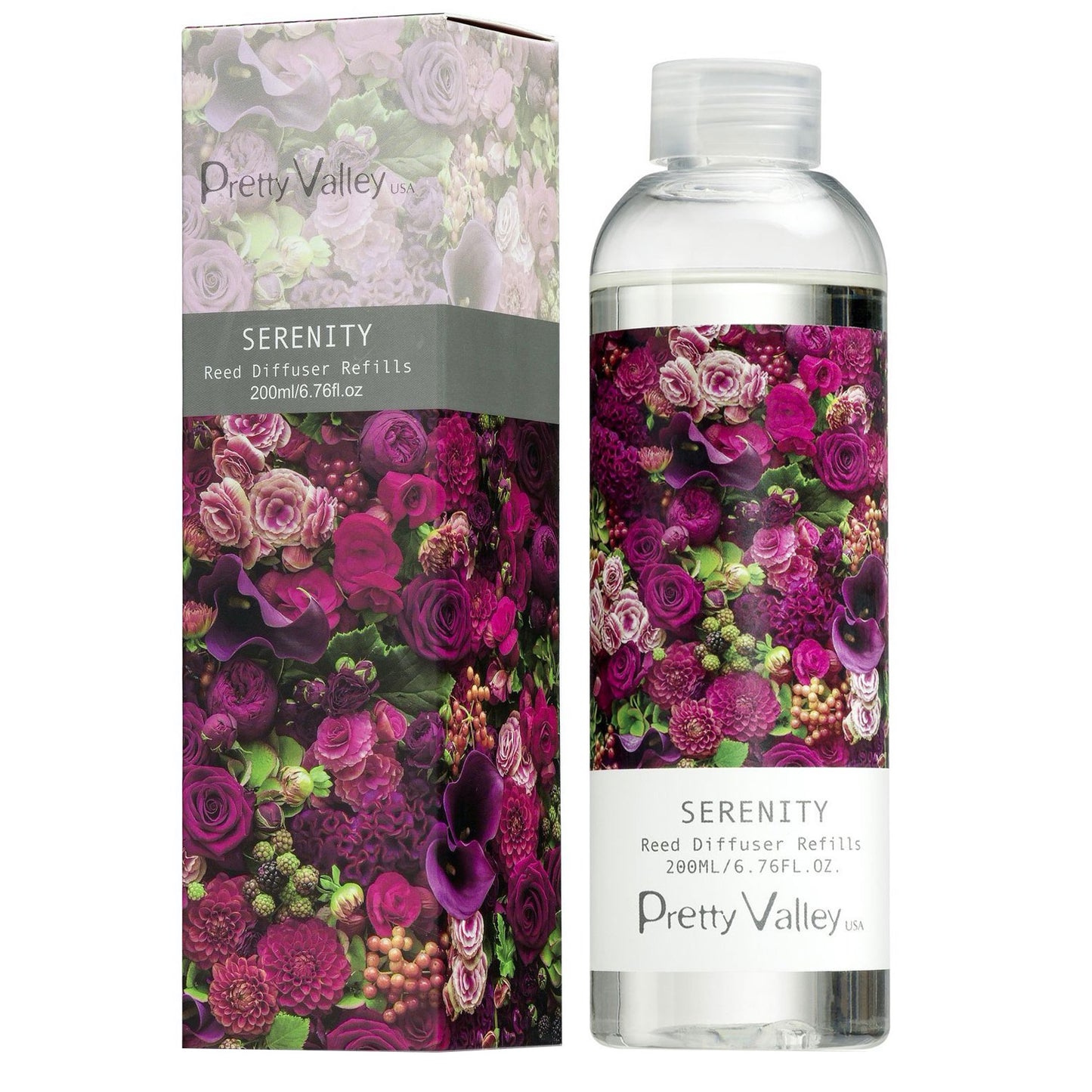 Pretty Valley Home Fragrances Diffuser Refills Serenity Scent 200ml