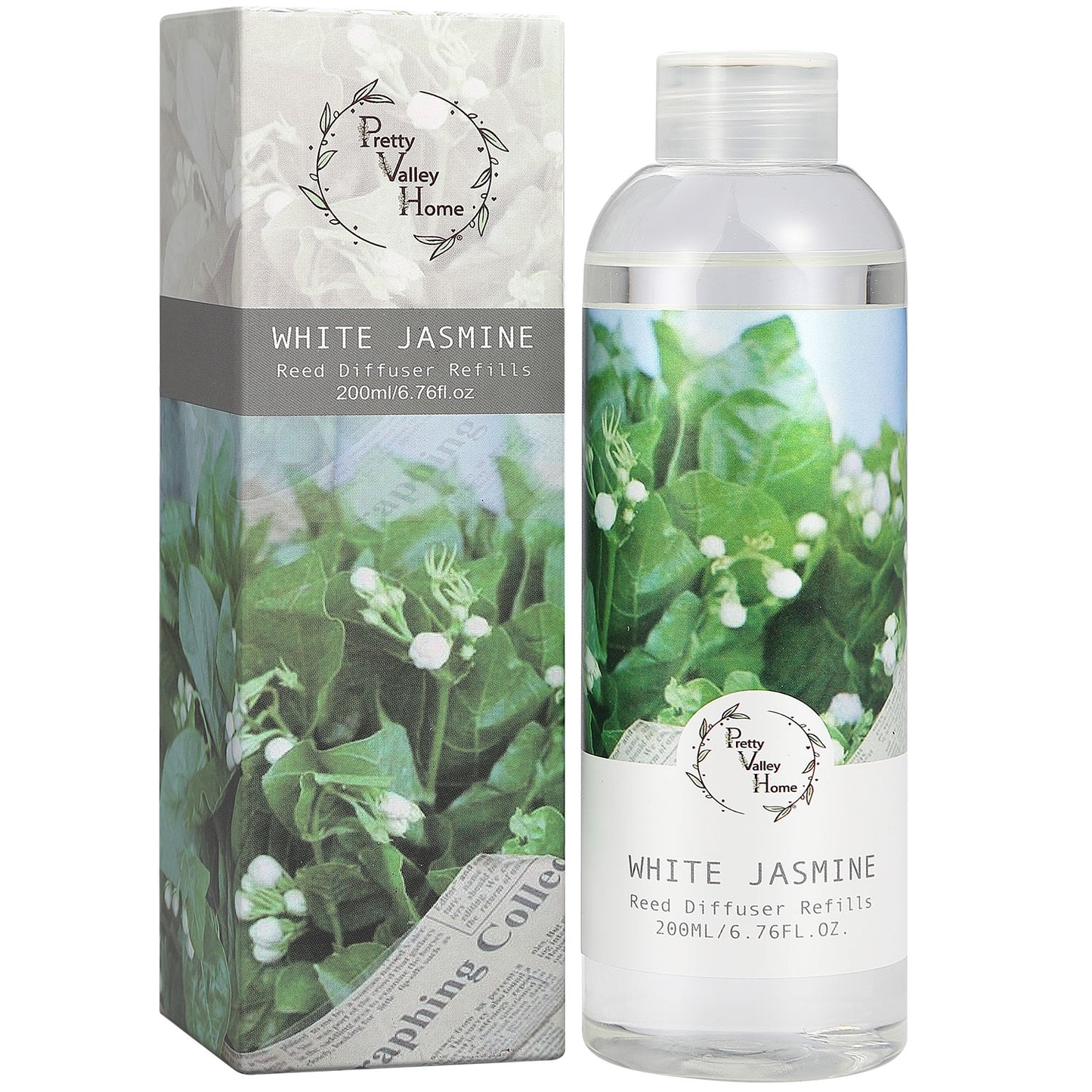 Pretty Valley Home Fragrances Diffuser Refills White Jasmine Scent 200ml