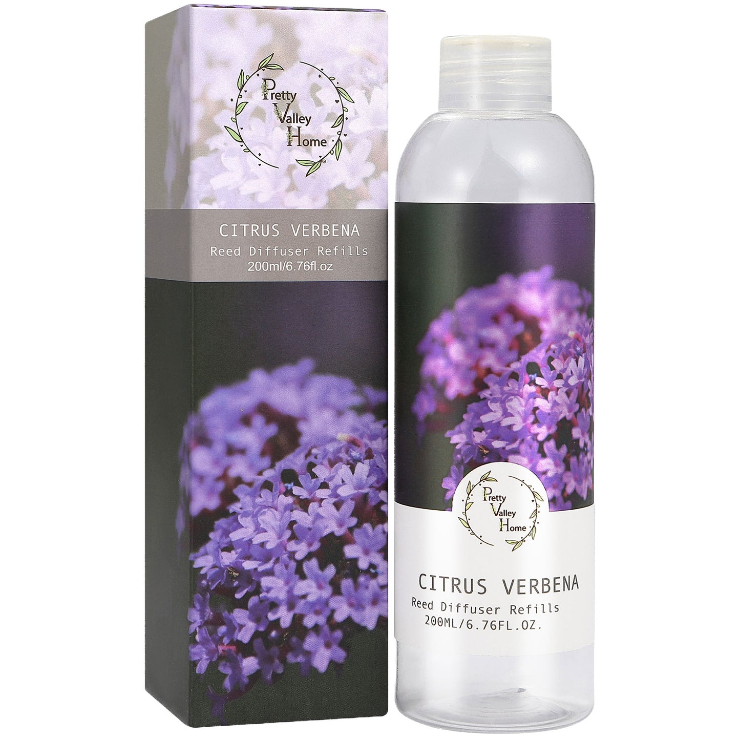 Pretty Valley Home Fragrances Diffuser Refills Citrus Verbena Scent 200ml