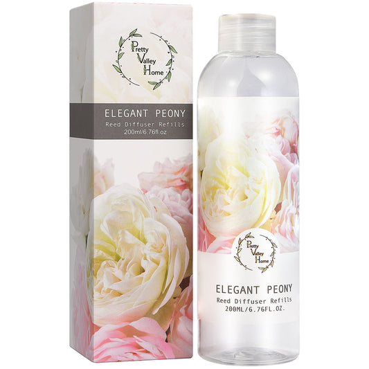 Pretty Valley Home Essential Oils Aromatherapy Elegant Peony Scent 200ml