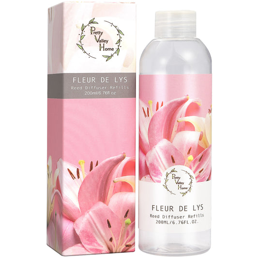 Pretty Valley Home Fragrances Diffuser Refills Fleur De Lys Scent 200ml