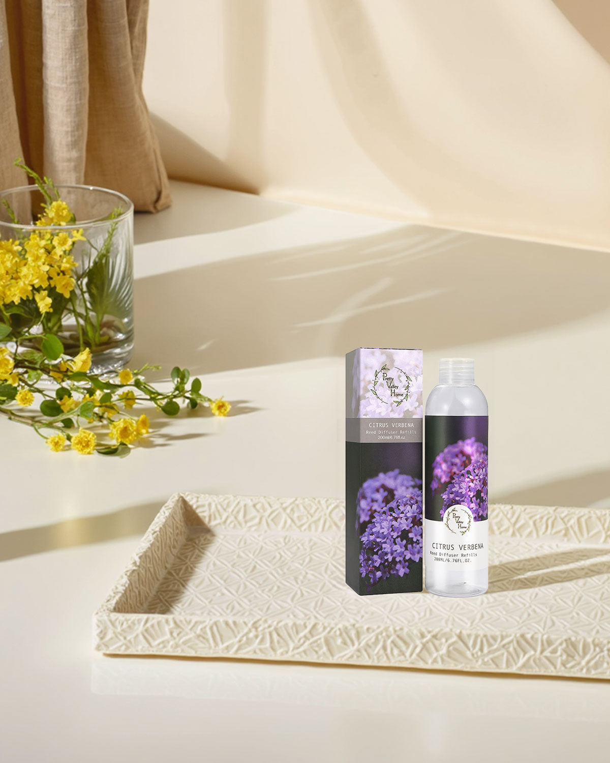 Pretty Valley Home Fragrances Diffuser Refills Citrus Verbena Scent 200ml