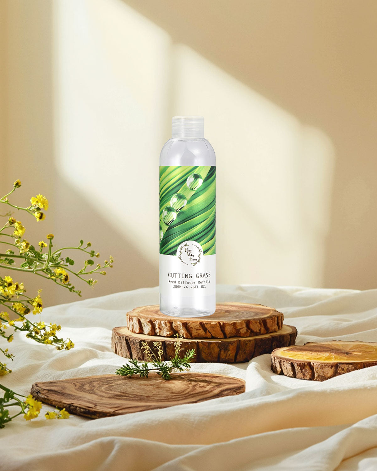 Pretty Valley Home Fragrances Diffuser Refills Cutting Grass Scent 200ml