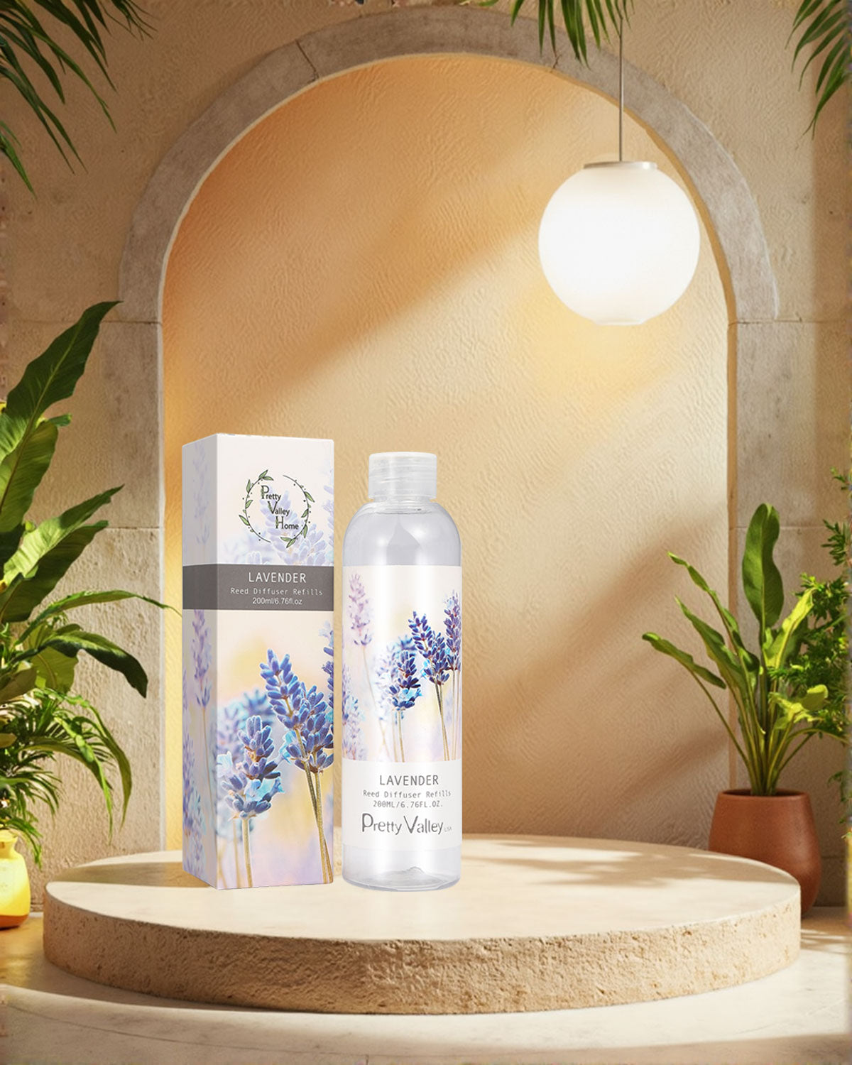 Pretty Valley Home Fragrances Diffuser Refills Lavender Scent 200ml