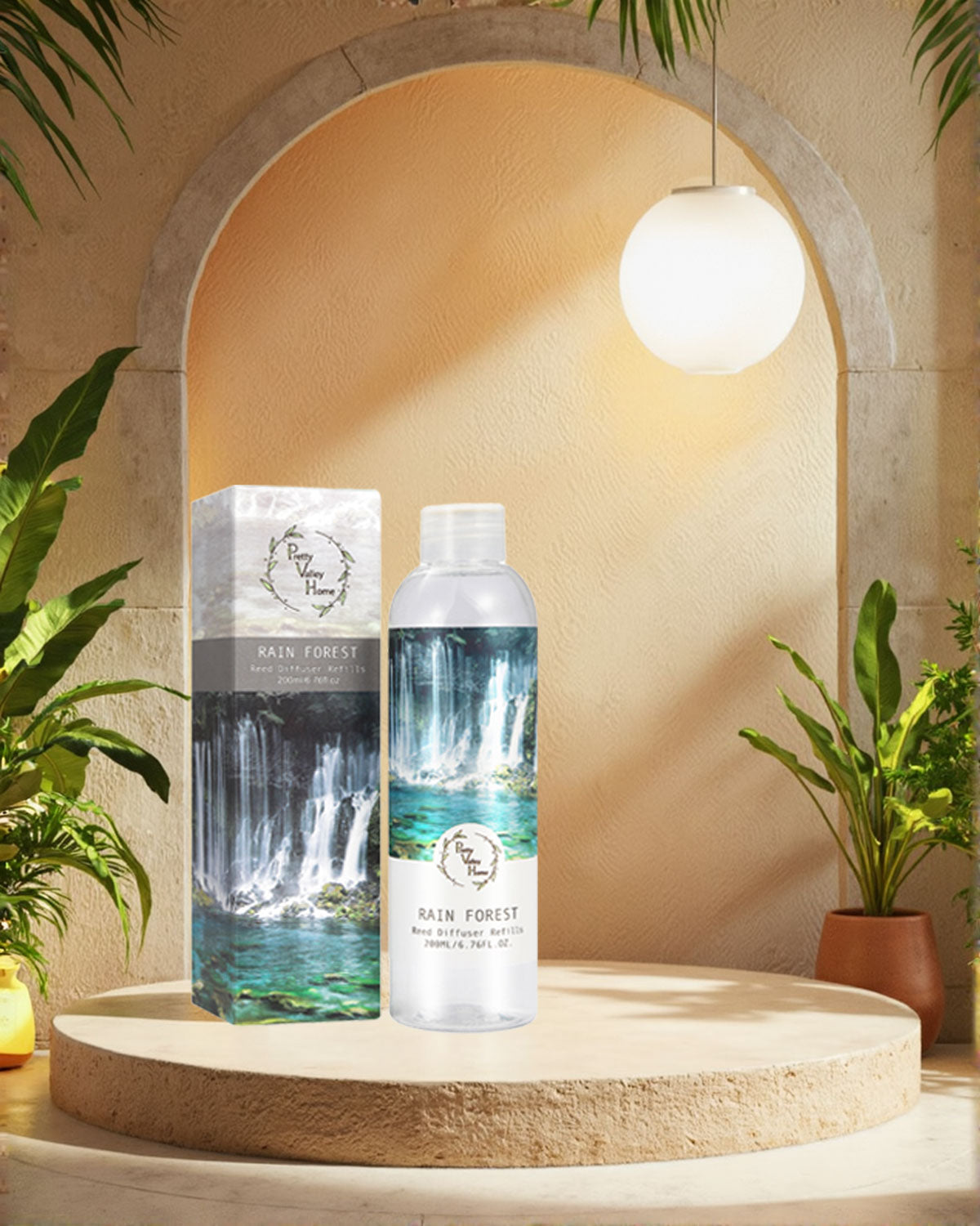 Pretty Valley Home Fragrances Diffuser Refills Rain Forest Scent 200ml