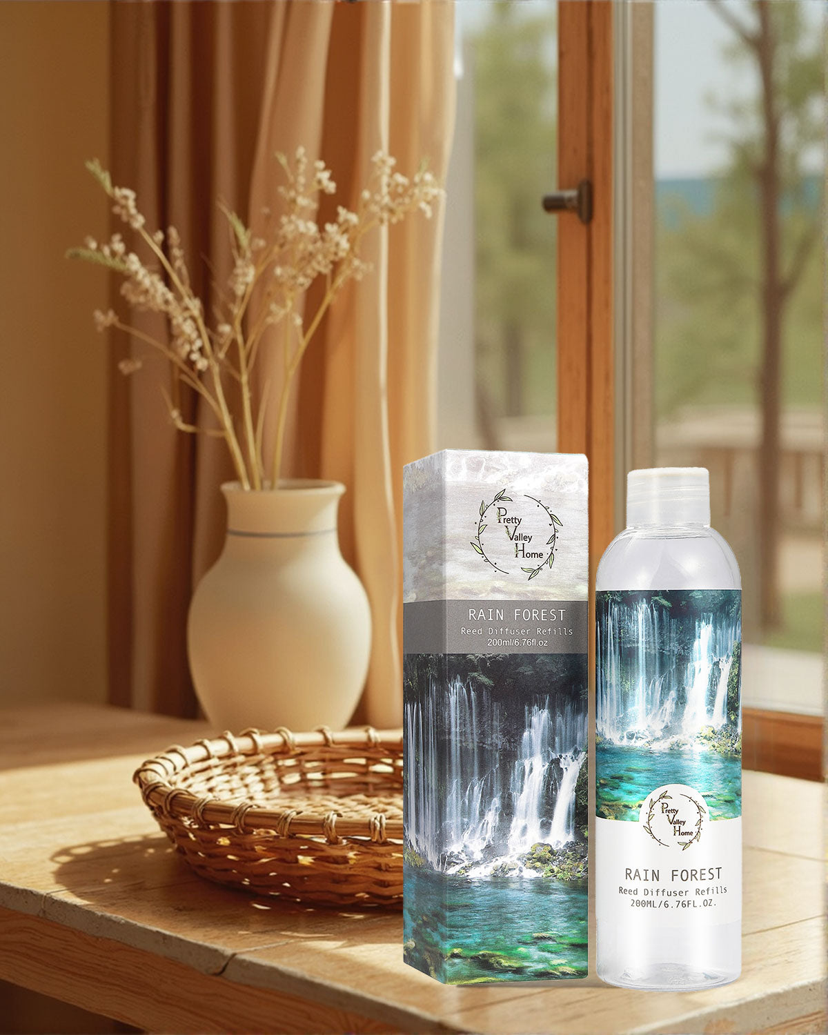 Pretty Valley Home Fragrances Diffuser Refills Rain Forest Scent 200ml