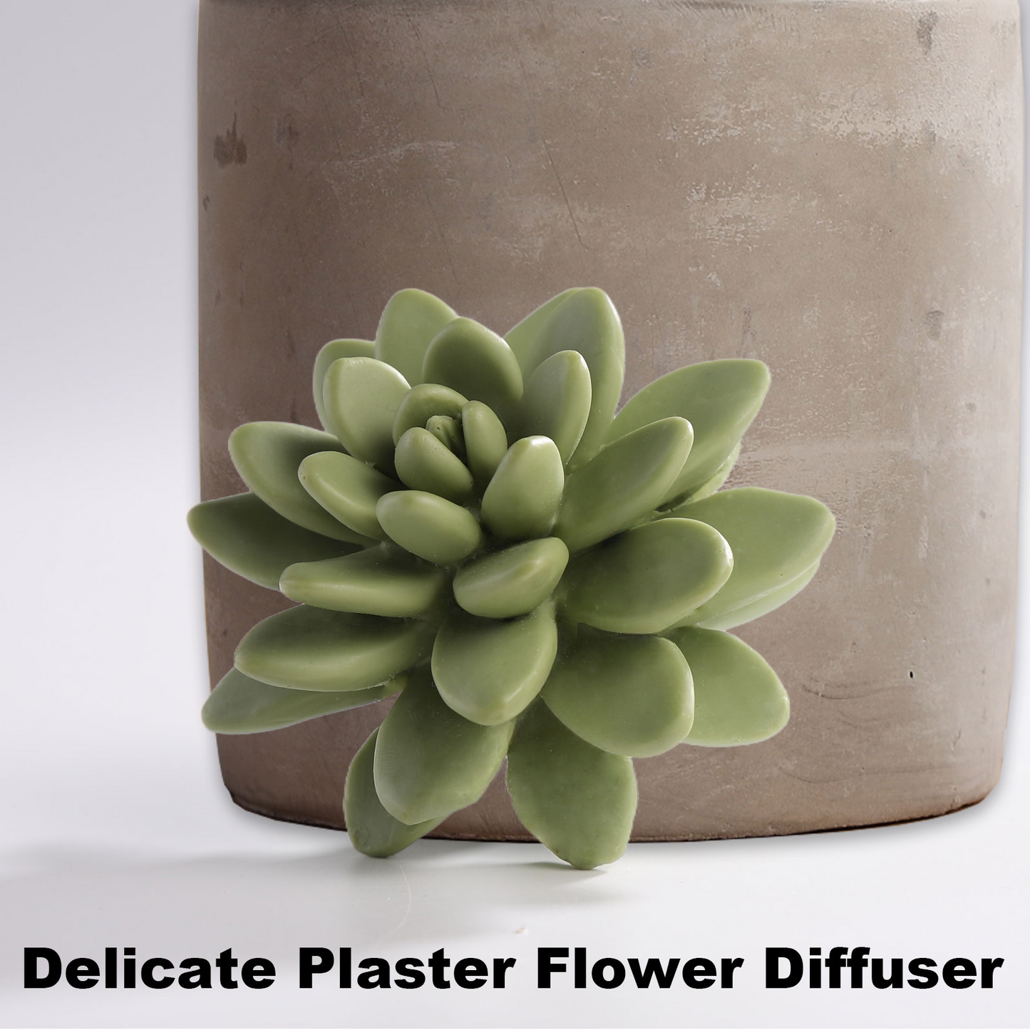 Pretty Valley Home Succulent Diffuser Ceramic Planter Set - Sweet Orange Cedar