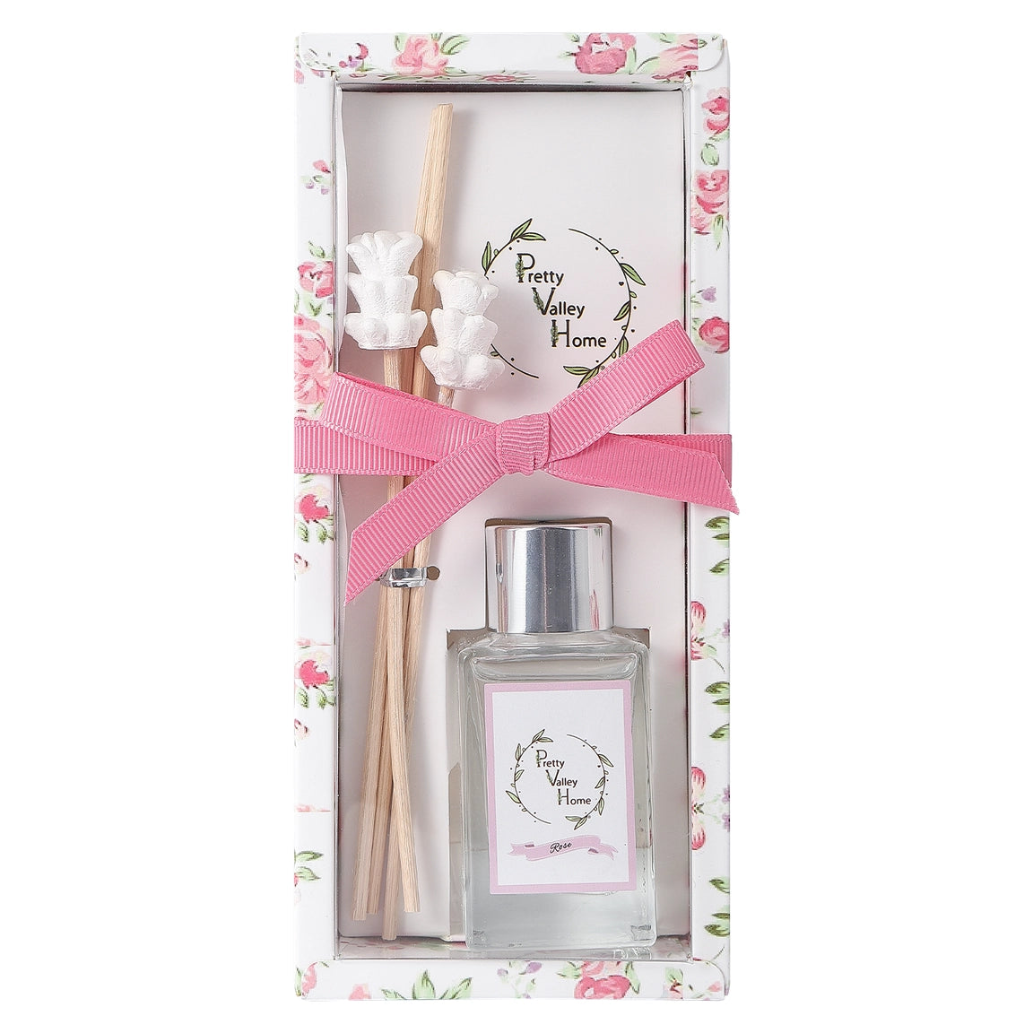 Pretty Valley Home Mini Flower Diffuser Rose 30ml