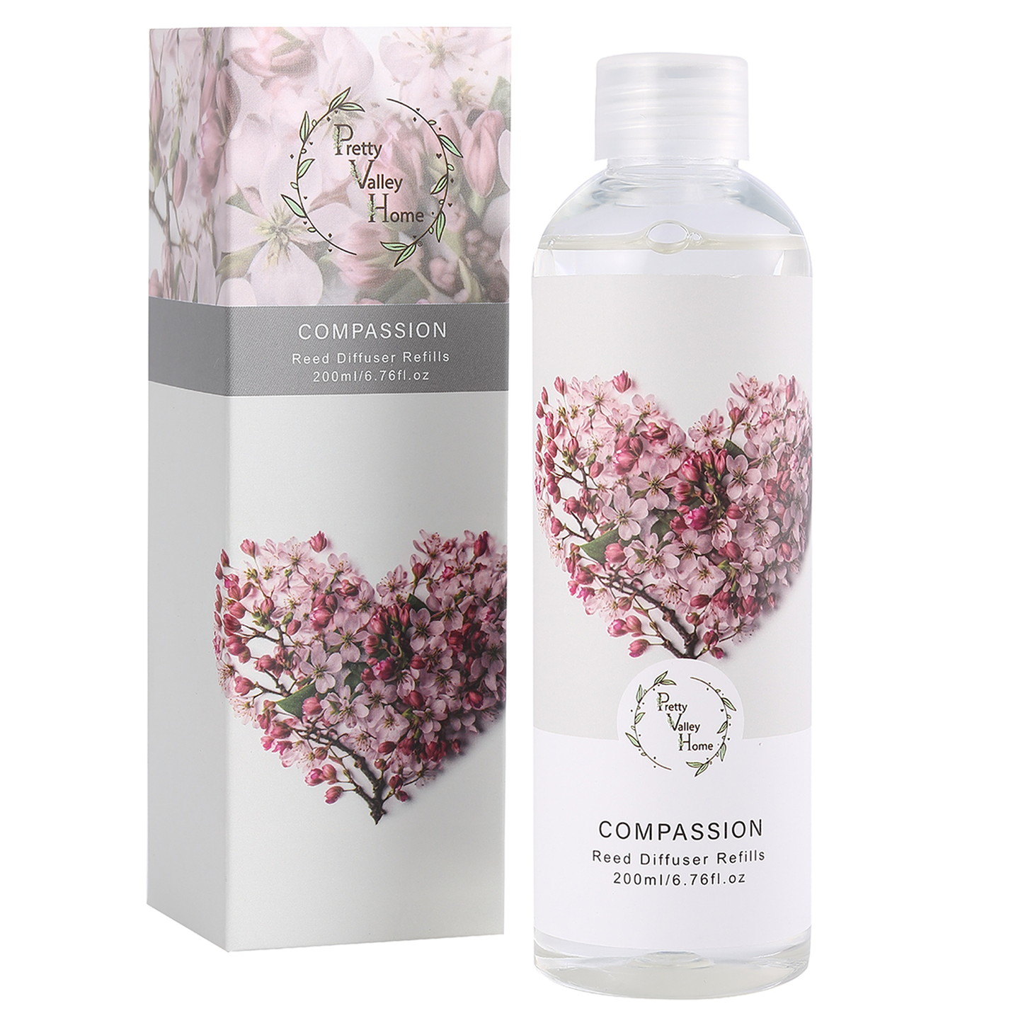 Pretty Valley Home Fragrances Diffuser Refills Oil Compassion 200ml