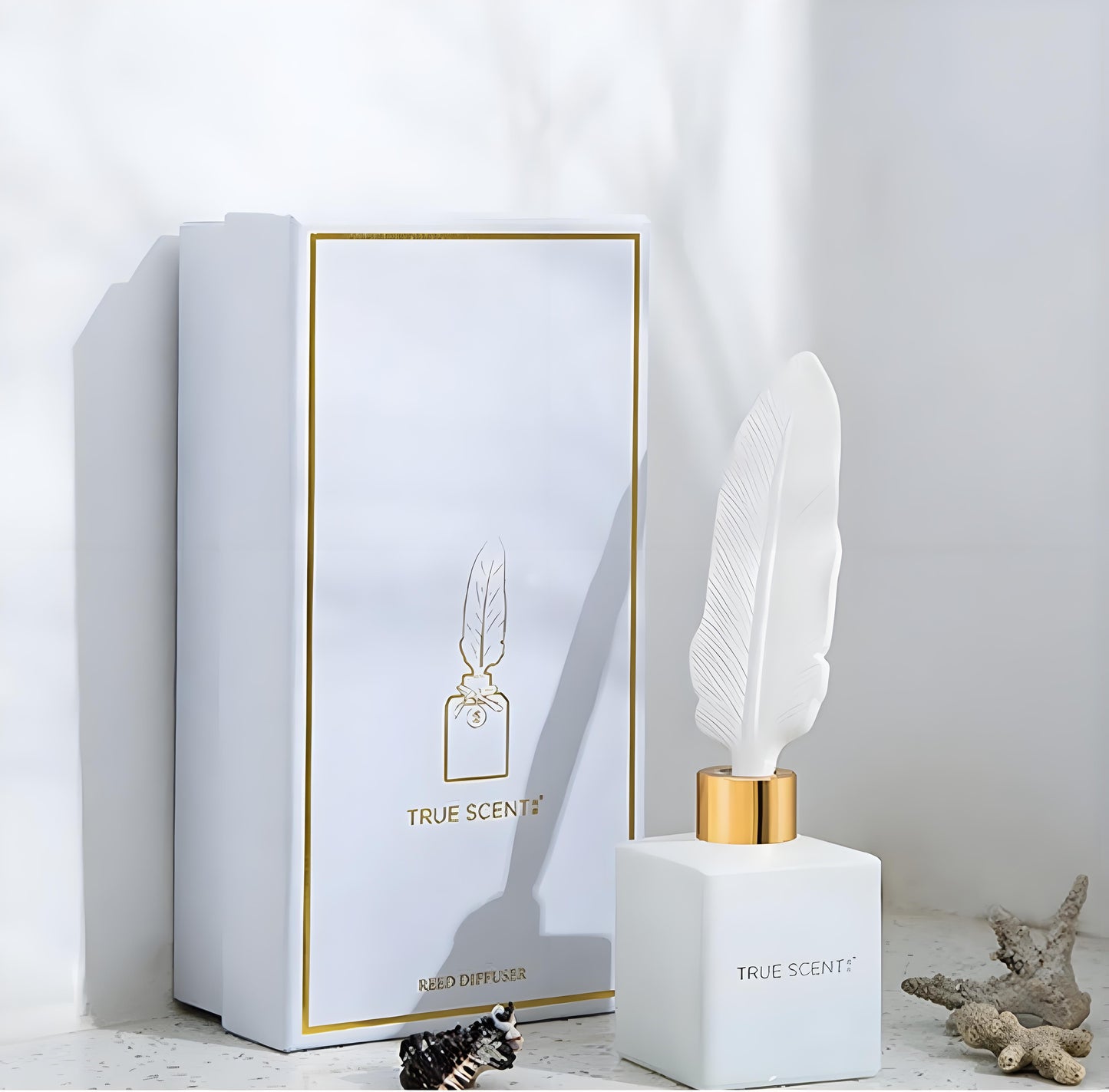 Pretty Valley Home Feather Ceramic Fragrance Diffuser True Scent Jin Jardin