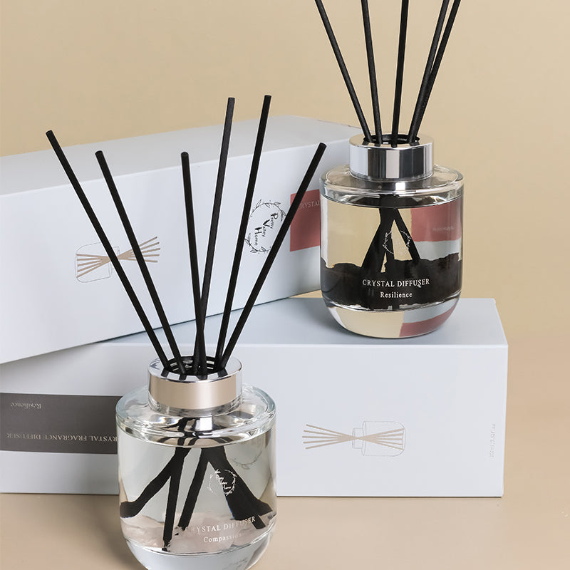 Pretty Valley Home Crystal Reed Diffuser - Resilience Lava Stones