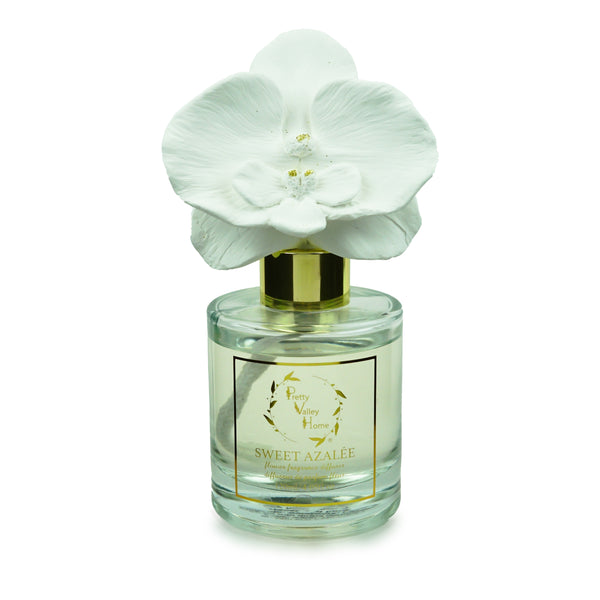 Ceramic Orchid Flower Fragrance Diffuser Set Sweet Azalee 1439
