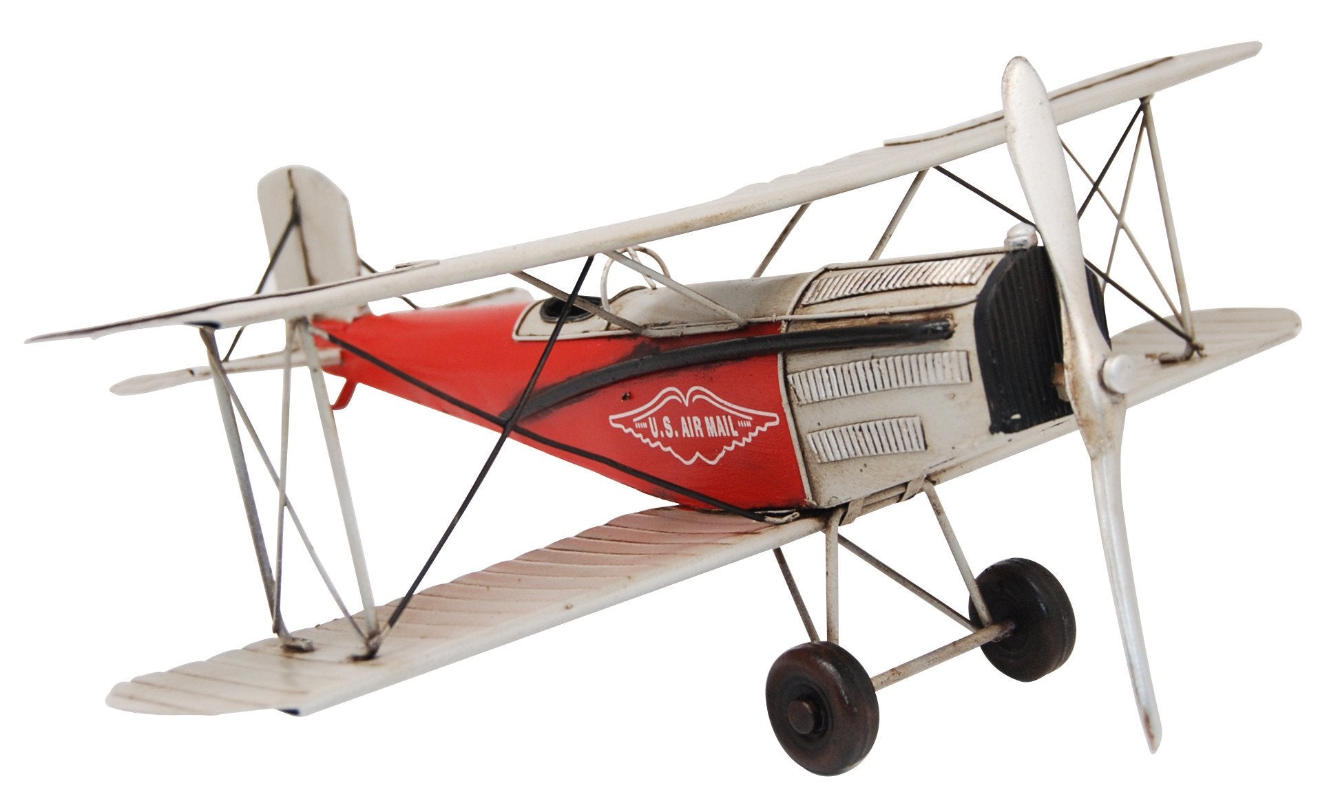 Pretty Valley Home - Retro Classic Handmade Iron '1926 Douglas M - 2 Airmail Plane' Model Craft Figure