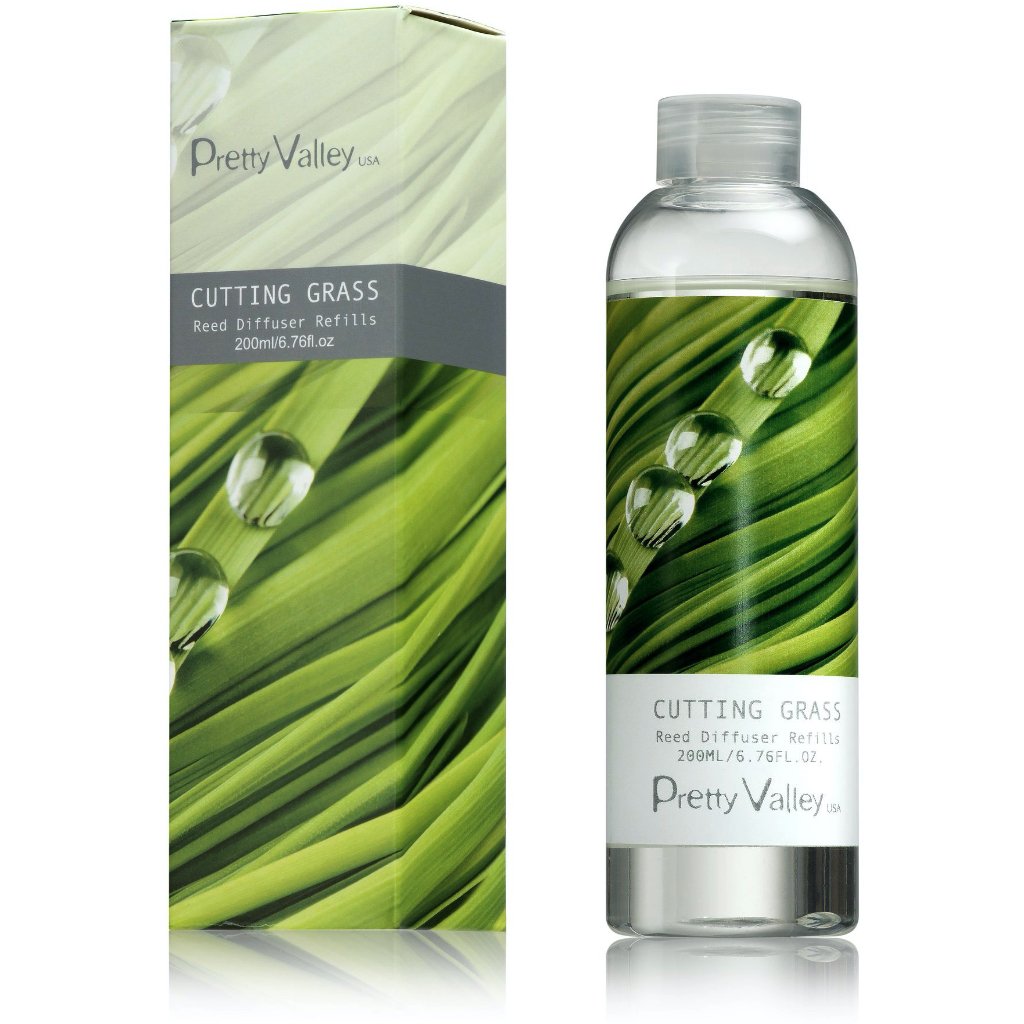 Pretty Valley Home Barrel Cactus Ceramic Flower Fragrance Diffuser Combo Cutting Grass 200ml