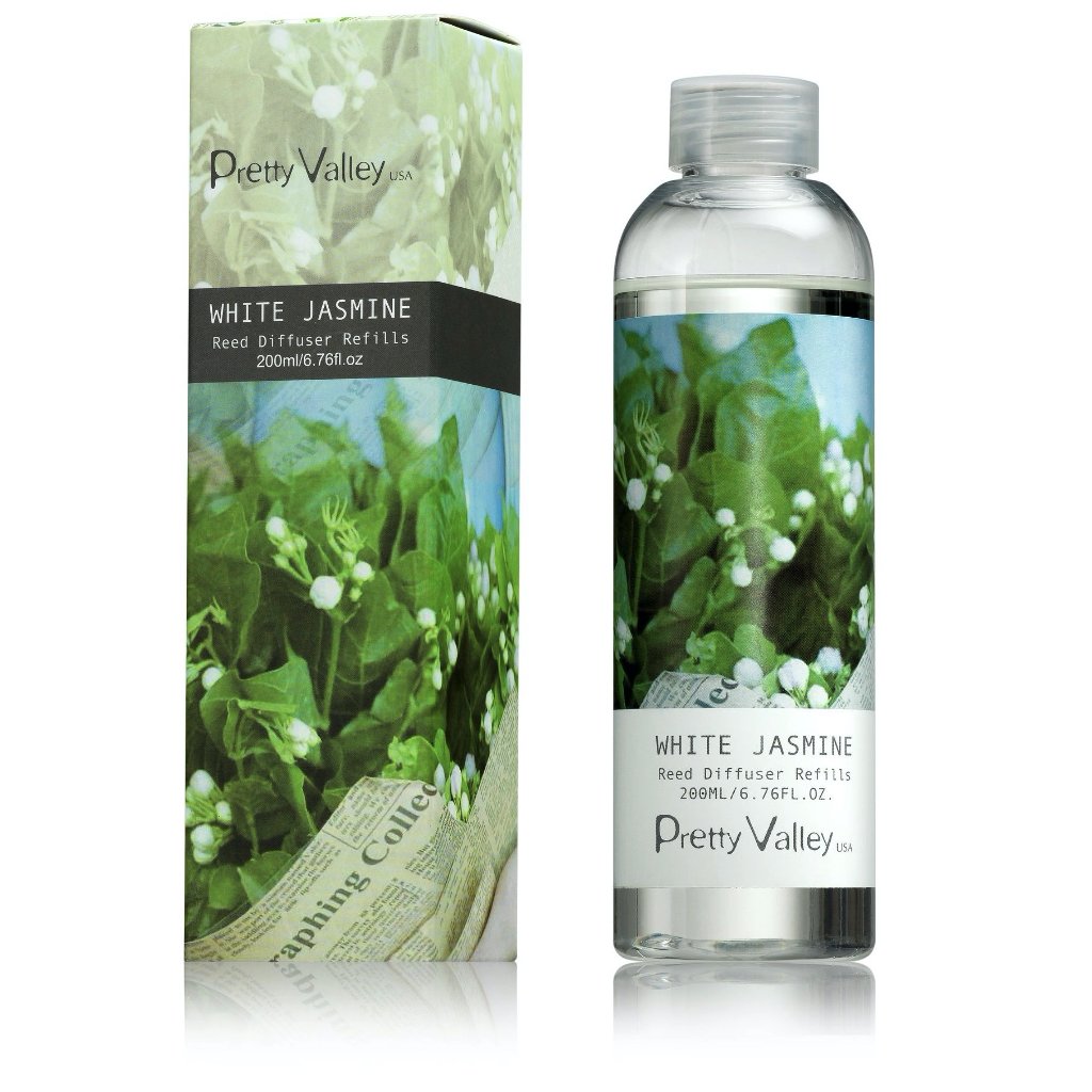 Pretty Valley Home Barrel Cactus Ceramic Flower Fragrance Diffuser Combo White Jasmine 200ml