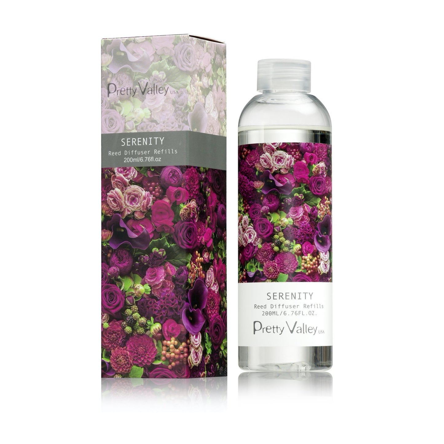 Pretty Valley Home Cactus Ceramic Flower Fragrance Diffuser Set Serenity 200ml