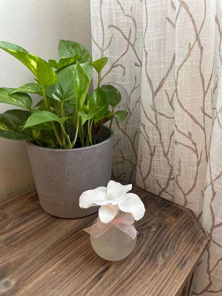 Ceramic Flower Fragrance Diffuser Set Silk Blossom 1441