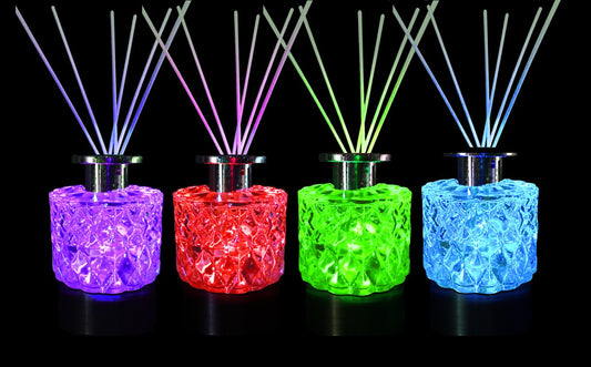 Pretty Valley Home LED Diffuser Large Clear Cut Glass Bottle ONLY