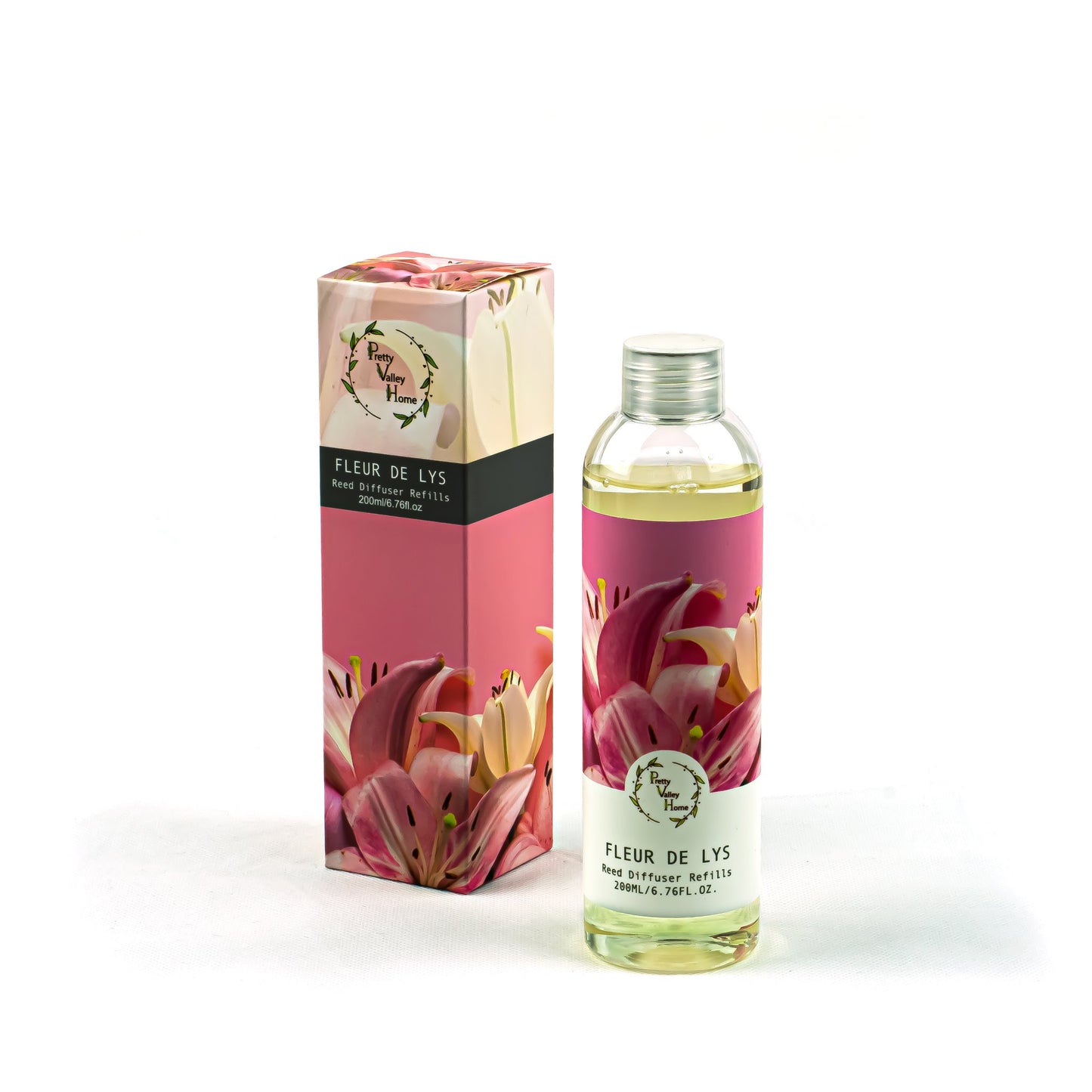 Pretty Valley Home Bunny Ear Cactus Ceramic Flower Fragrance Diffuser Combo Fleur De Lys 200ml