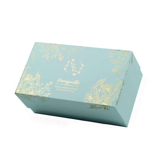 Pretty Valley Home Ceramic Flower Fragrance Diffuser Set Honeysuckle