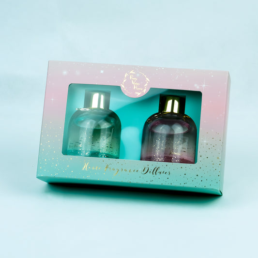 Pretty Valley Home Reed Fragrance Diffuser Set Jasmine Rain Forest Combo