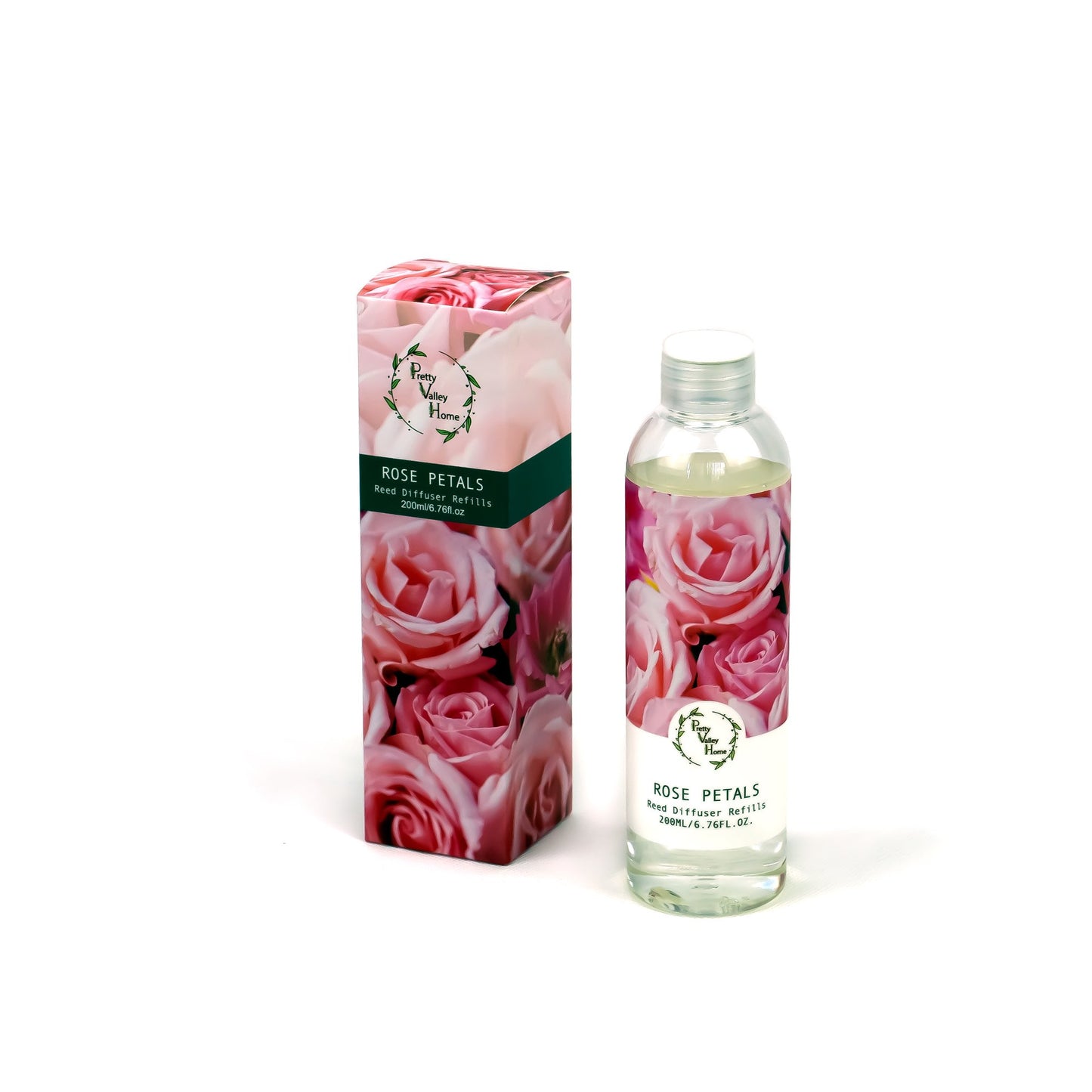 Pretty Valley Home Bunny Ear Cactus Ceramic Flower Fragrance Diffuser Combo Rose Petals 200ml
