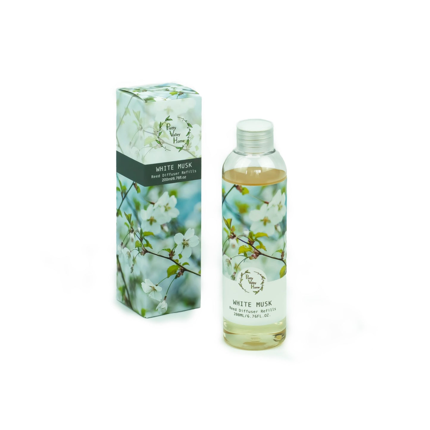 Pretty Valley Home Barrel Cactus Ceramic Flower Fragrance Diffuser Combo White Musk 200ml
