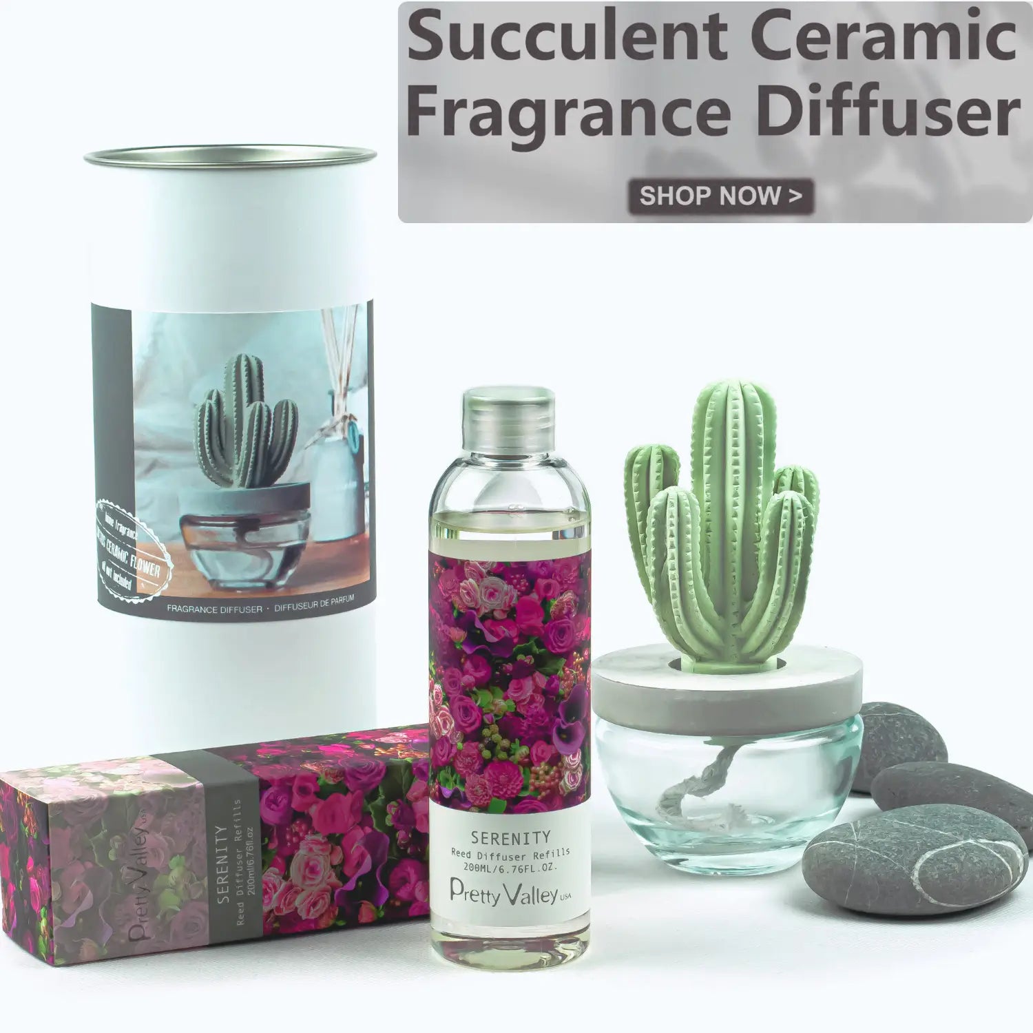 Cactus Ceramic Flower