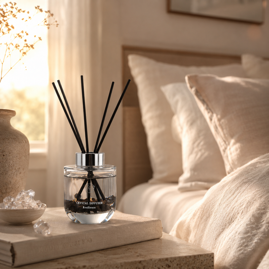 Pretty Valley Home Crystal Reed Diffuser - Resilience Lava Stones