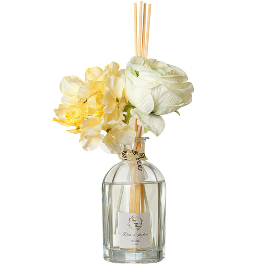 Pretty Valley Home Reed Diffuser Set – Silk Blossom Scent (120ml) | Dried Flowers, Long-Lasting Fragrance, Gift-Ready Home Decor