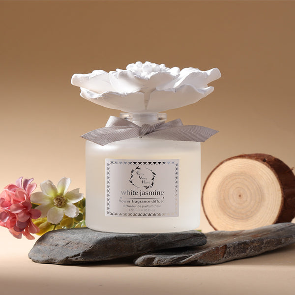 Ceramic Gypsum Flower Diffuser Set Marine (Ocean Breeze) 6056-OB