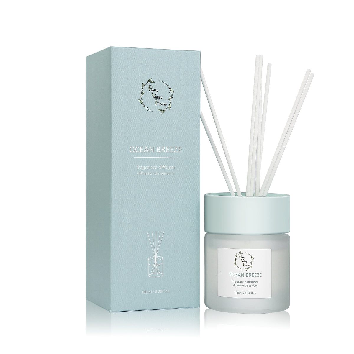 Pretty Reed Diffuser Pretty Valley Home Special Pastel Top Reed Diffuser - 100ml ...