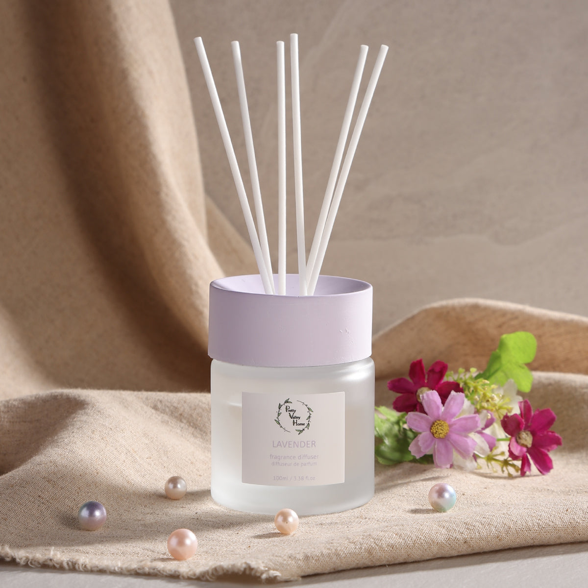 Pretty Reed Diffuser Pretty Valley Home Special Pastel Top Reed Diffuser - 100ml ...