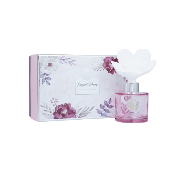 Ceramic Flower Fragrance Diffuser Set Fleur De Lys DF-FDL-1412