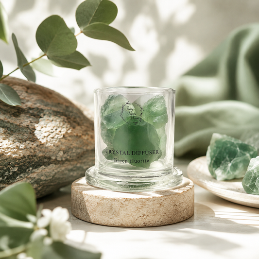 Pretty Valley Home Crystal Aromatherapy - Green Fluorlte
